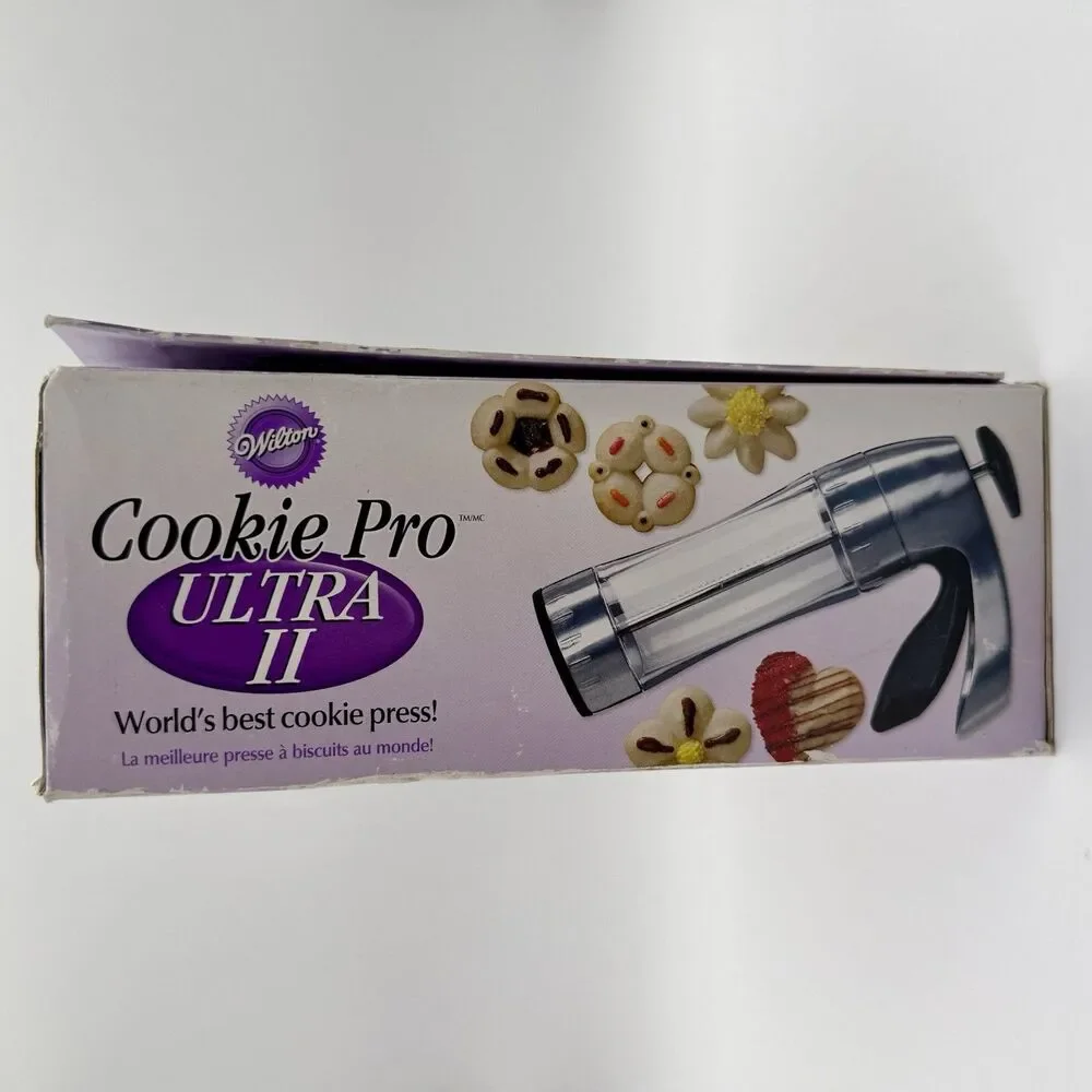 WILTON Cookie Pro Ultra II Cookie Press with 16 Disk Complete 2006 NEW - READ